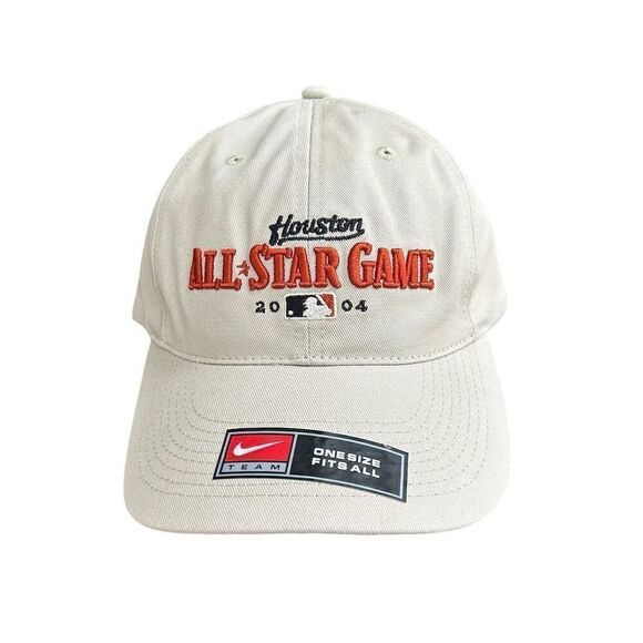 2004 Houston All-Star Game Nike Adjustable Cap Beige Unisex Adult Hat - Picture 1 of 6